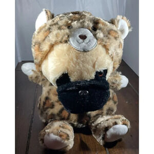 Midwood Brands Pug Dog Cheetah Hoodie Costume Plush Stuffed Animal‎ Toy 9 Inch